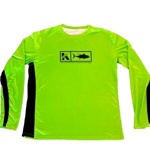 Koofin Gear Mens Long Sleeve Fishing Shirt Sz XL Rash Guard SPF Protect Tee